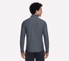 GO DRI All Day Performance 1/4 Zip — BLACK / CHARCOAL 2