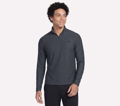GO DRI All Day Performance 1/4 Zip — BLACK / CHARCOAL 3
