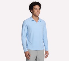 GO DRI All Day Performance 1/4 Zip — BLUE  /  SILVER 3