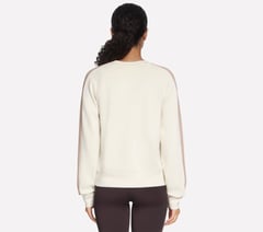 Skechluxe Elevate Blocked Crewneck — OFF WHITE / MAUVE 2