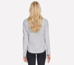 GO DRI Swift Stripe Long Sleeve Crew — BLACK 2