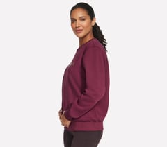 Skechers Bling Crew — BURGUNDY / PINK 3