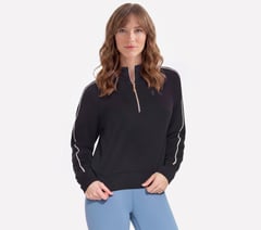 Cozy Luxe 1/4 Zip — BLACK 1