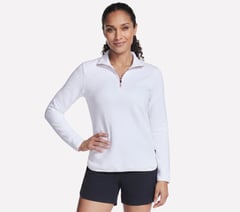 Soft Knit Ottoman 1/4 Zip — WHITE 1