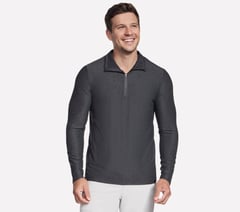GO DRI All Day 1/4 Zip — BLACK / CHARCOAL 1