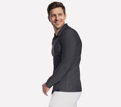 GO DRI All Day 1/4 Zip — BLACK / CHARCOAL 3