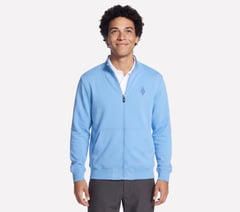 The Hoodless Hoodie GO WALK Everywhere Jacket — WHITE / PERIWINKLE 3