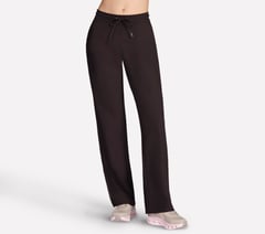 GO LUXE Rib Pant — CHOCOLATE / BLACK 1