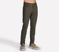 GO WALK Premium 5 Pocket Pant — BROWN / OLIVE 1