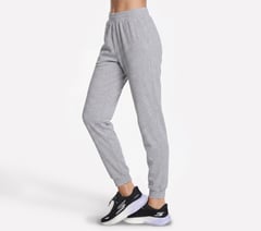 GO Luxe Ottoman Jogger — LIGHT GRAY / WHITE 3