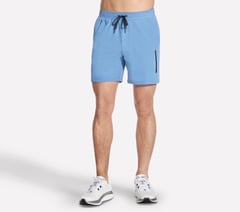 Weekend 7 Inch Short — WHITE / PERIWINKLE 1