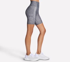 GO FLEX Printed High Waisted 8 Inch Bike Short — BLK / BLU / PNK 4