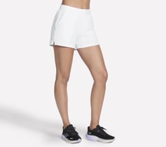 GO WALK Cozy Fit Diamond 4 Inch Short — WHITE 3