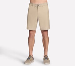 SKECH-KNITS Premium Everywhere 9 Inch Short — NATURAL / BROWN 1