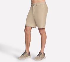 SKECH-KNITS Premium Everywhere 9 Inch Short — NATURAL / BROWN 3
