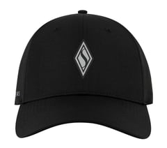 SKECHWEAVE Diamond Snapback Hat — BLACK 3