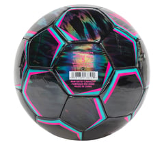 Hex Shadow Size 5 Soccer Ball — BLACK / PINK 2