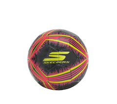 Hex Multi Mini Stripe Size 1 Soccer Ball — BLACK / CORAL 1