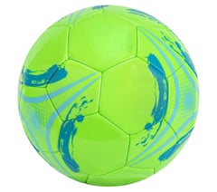 Hex Brushed Size 5 Soccer Ball — NEON LIME / MULTI 3