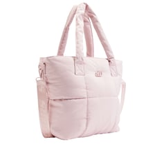 Quilted Tote Bag — LIGHT PINK 3