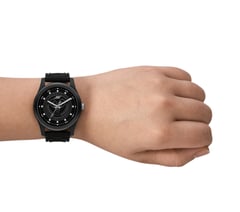Pickleball Dial Quilt Watch — BLACK 5