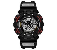 Digital Black Watch — BLACK / RED 1