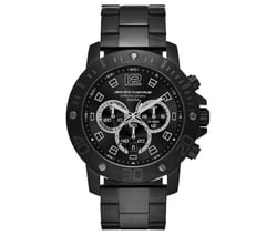 Stainless Steel Chronograph Watch — BLACK 1