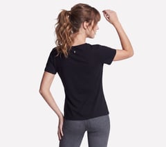 Pima V-Neck Tee — BLACK 2