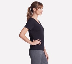 Pima V-Neck Tee — BLACK 3
