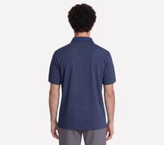 GO GOLF GO DRI All Day Stripe Polo — NAVY 2