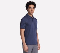 GO GOLF GO DRI All Day Stripe Polo — NAVY 3