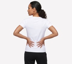 Pima V-Neck Tee — WHITE 2