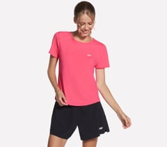 Stride Performance Tee — TAUPE / CORAL 1