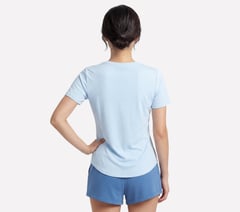 GO WALK Luxe Rib Tee — SIL / WHITE / BLUE 2