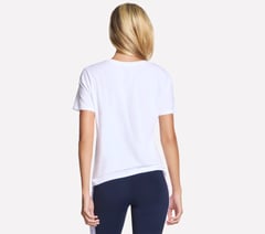Hibiscus Short Sleeve Tee — WHITE 2