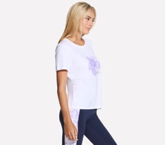 Hibiscus Short Sleeve Tee — WHITE 3
