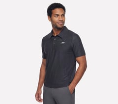 GO DRI All Day Printed Polo — BLACK / CHARCOAL 3