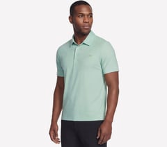 GO DRI All Day Printed Polo — LIME / BLUE 3