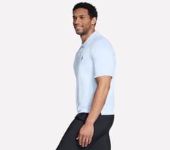 Skechers Off Duty Polo — WHITE / BLUE / ORANGE 3
