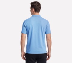 Skechers Off Duty Polo — WHITE / PERIWINKLE 2