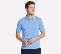Skechers Off Duty Polo — WHITE / PERIWINKLE 3