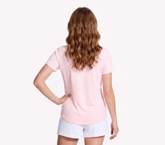 GO DRI Swift Tee — WHITE / PINK 2