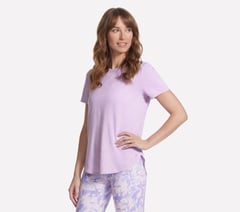 GO DRI Swift Tunic Tee — WHITE / SILVER / PURPLE 1