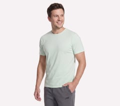 GO DRI All Day Tee — LIME / BLUE 3