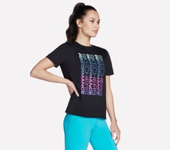 Vibrant Glow Short Sleeve Tee — BLACK 3