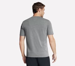 Off Duty Short Sleeve Henley — CHARCOAL 2