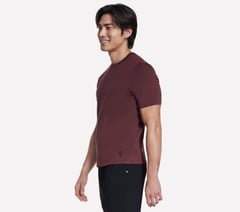 GO DRI Pima Crew — CHOCOLATE / BURGUNDY 3