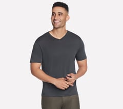 GO DRI Pima Signature V-Neck — BROWN 1