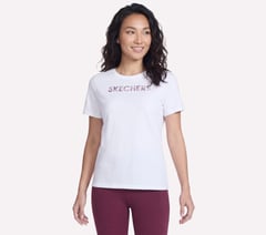 Dazzle Short Sleeve Tee — WHITE 1