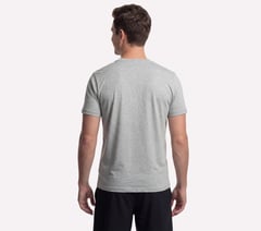 GO DRI Pima Short Sleeve V-Neck — LIGHT GRAY 2